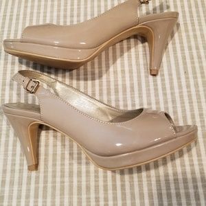 Bandolino 'Melt' -Open Toe Sling-back Pump - 6.5